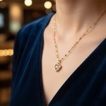 Elegant Heart Pendant Necklace – Gold Tone Minimal Jewellry - Image 3