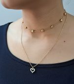 Dual-Layer Heart Choker & Pendant Necklace - Image 2