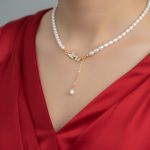 Elegant Beaded Butterfly Drop Necklace - Image 5