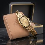 Women’s Gold Designer Watch – Slim Dial Luxury Bracelet Edition - Image 2