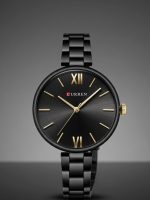 CURREN Rose Gold,Black Radiance – Minimalist Women’s Statement Watch - Image 4