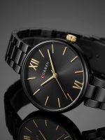 CURREN Rose Gold,Black Radiance – Minimalist Women’s Statement Watch - Image 5