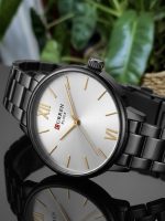 CURREN Rose Gold,Black Radiance – Minimalist Women’s Statement Watch - Image 3